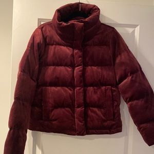Abercrombie Velvet Puffer Jacket